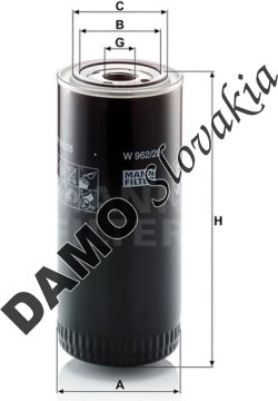 Olejový filter MANN FILTER W 962/28
