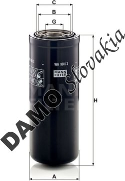 Filter hydrauliky MANN FILTER WH 980/3