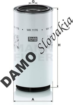 Palivový filter MANN FILTER WK 1176 x