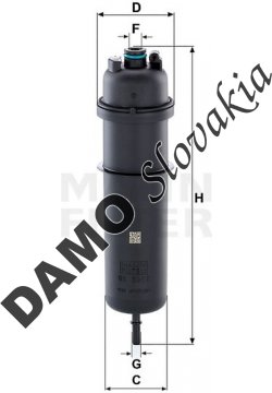 Palivový filter MANN FILTER WK 5017