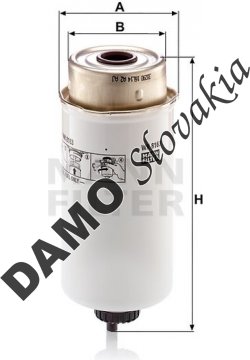 Palivový filter MANN FILTER WK 8163