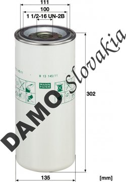 Olejový filter MANN FILTER W 13 145/11
