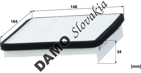 Kabínový filter MANN FILTER CU 16 012