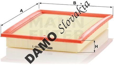 Kabínový filter MANN FILTER CU 3058/1