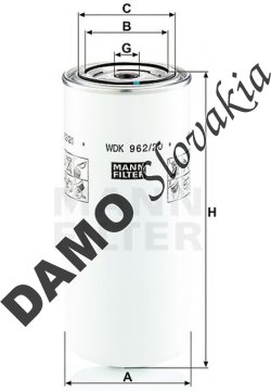 Palivový filter MANN FILTER WDK 962/20