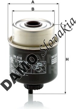 Palivový filter MANN FILTER WK 8118
