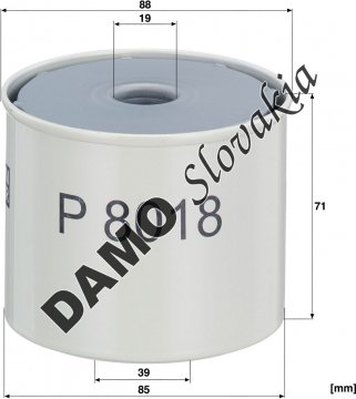 Palivový filter MANN FILTER P 8018 x
