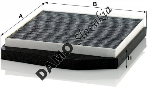 Kabínový filter MANN FILTER CUK 2855/1