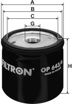 Olejový filter FILTRON OP 643/4