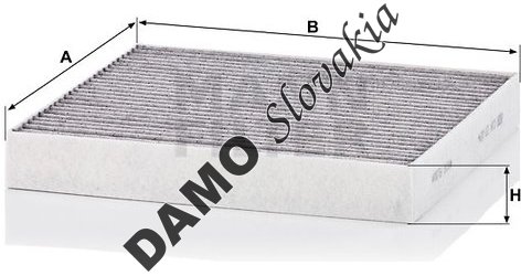 Kabínový filter MANN FILTER CUK 23 024