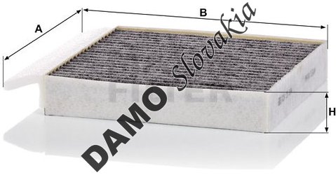 Kabínový filter MANN FILTER CUK 25 034-2