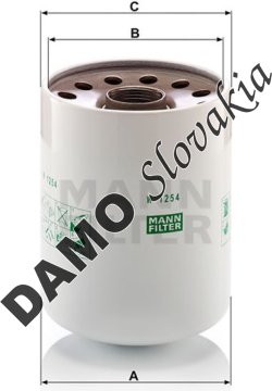 Olejový filter MANN FILTER W 1254 x