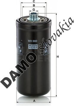 Filter hydrauliky MANN FILTER WH 960