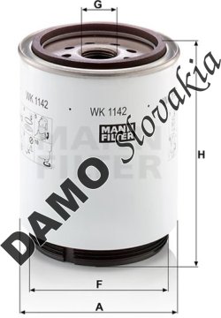 Palivový filter MANN FILTER WK 1142 x