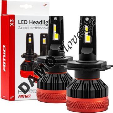 AMIO LED žiarovky H4 séria X3