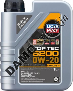 LIQUI MOLY TOP TEC 6200 0W-20 - 1l