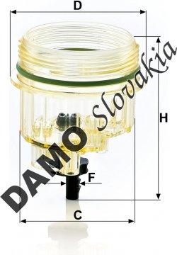 Miska pro odlučovač vody BL 1