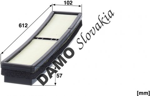 Kabínový filter MANN FILTER CUD 61 004