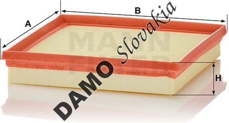 Vzduchový filter MANN FILTER C 22 038