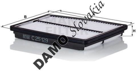 Vzduchový filter MANN FILTER C 25 129
