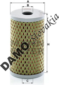 Olejový filter MANN FILTER H 601/9