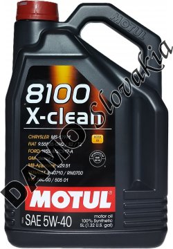 MOTUL 8100 X-CLEAN C3 5W-40 - 5l