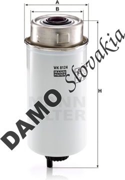 Palivový filter MANN FILTER WK 8124