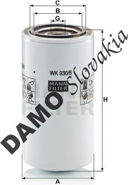 Palivový filter MANN FILTER WK 930/6 x