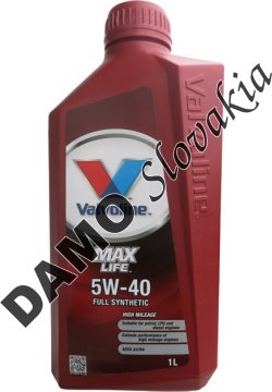 VALVOLINE MAXLIFE 5W-40 - 1l