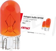 AMIO 24V/5W WY5W T10 W2.1x9.5d oranžová