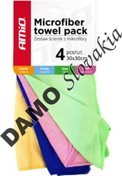 AMIO sada 4ks utierok z mikrovlákna