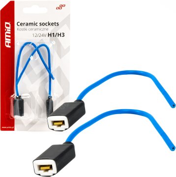 AMIO keramické pätice na žiarovky H1/H3