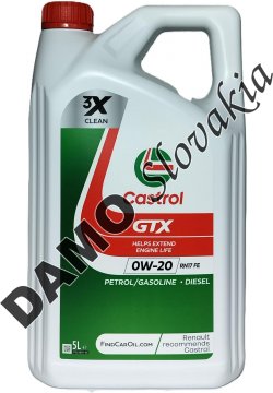 CASTROL GTX 0W-20 RN17FE - 5l