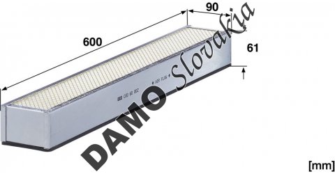 Kabínový filter MANN FILTER CUD 60 002