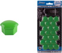 AMIO sada krytiek pre skrutky kolies 19 mm - zelené