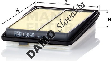Vzduchový filter MANN FILTER C 26 280