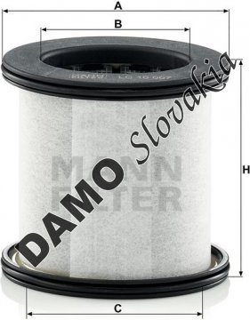 Filter odvzdušňovania MANN FILTER LC 10 007 x