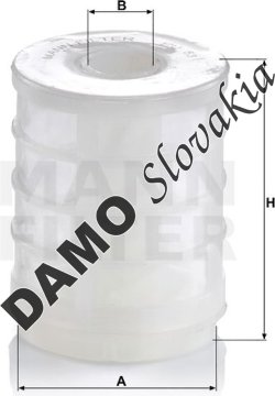 Palivový filter MANN FILTER PU 53