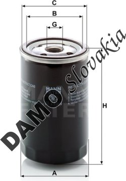 Olejový filter MANN FILTER W 719/4