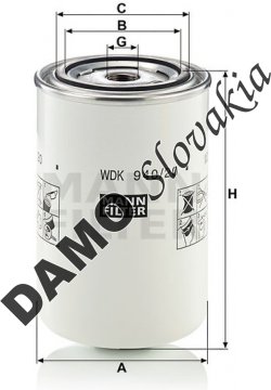 Palivový filter MANN FILTER WDK 940/20