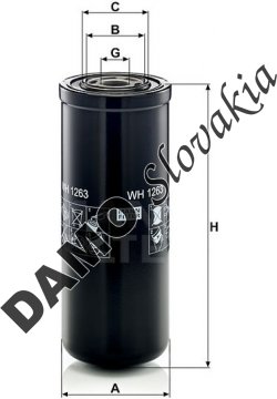 Filter hydrauliky MANN FILTER WH 1263