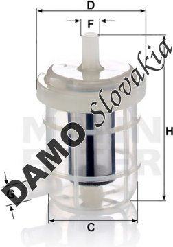 Palivový filter MANN FILTER WK 5028