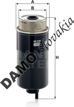 Palivový filter MANN FILTER WK 8160