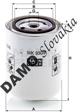 Palivový filter MANN FILTER WK 930/8