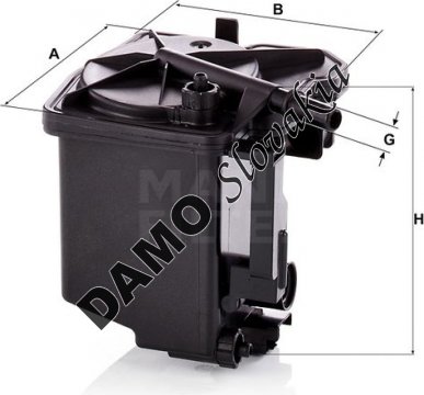 Palivový filter MANN FILTER WK 939/2 z