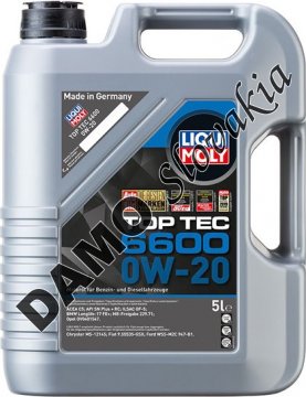 LIQUI MOLY TOP TEC 6600 0W-20 - 5l