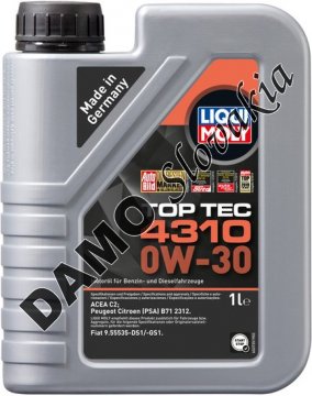 LIQUI MOLY TOP TEC 4310 0W-30 - 1l