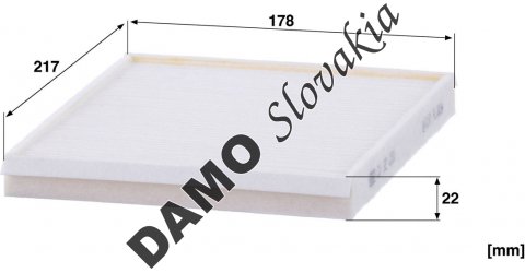 Kabínový filter MANN FILTER CU 22 031