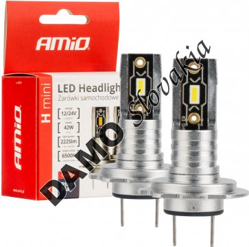 AMIO LED žiarovky hlavného svietenia H7/H18 H-mini Series