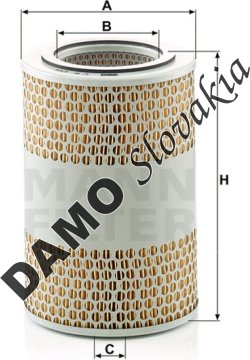 Vzduchový filter MANN FILTER C 15 124/4